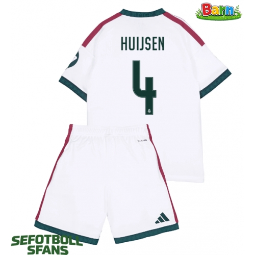 Real Madrid Dean Huijsen #4 Hemmaställ Barn 2026-27 Kortärmad (+ Korta byxor)